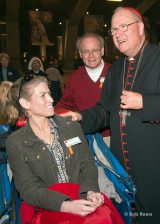 2013 Lourdes Pilgrimage - SUNDAY Cardinal Dolan Presents Malades Medals Pius X (46/71)